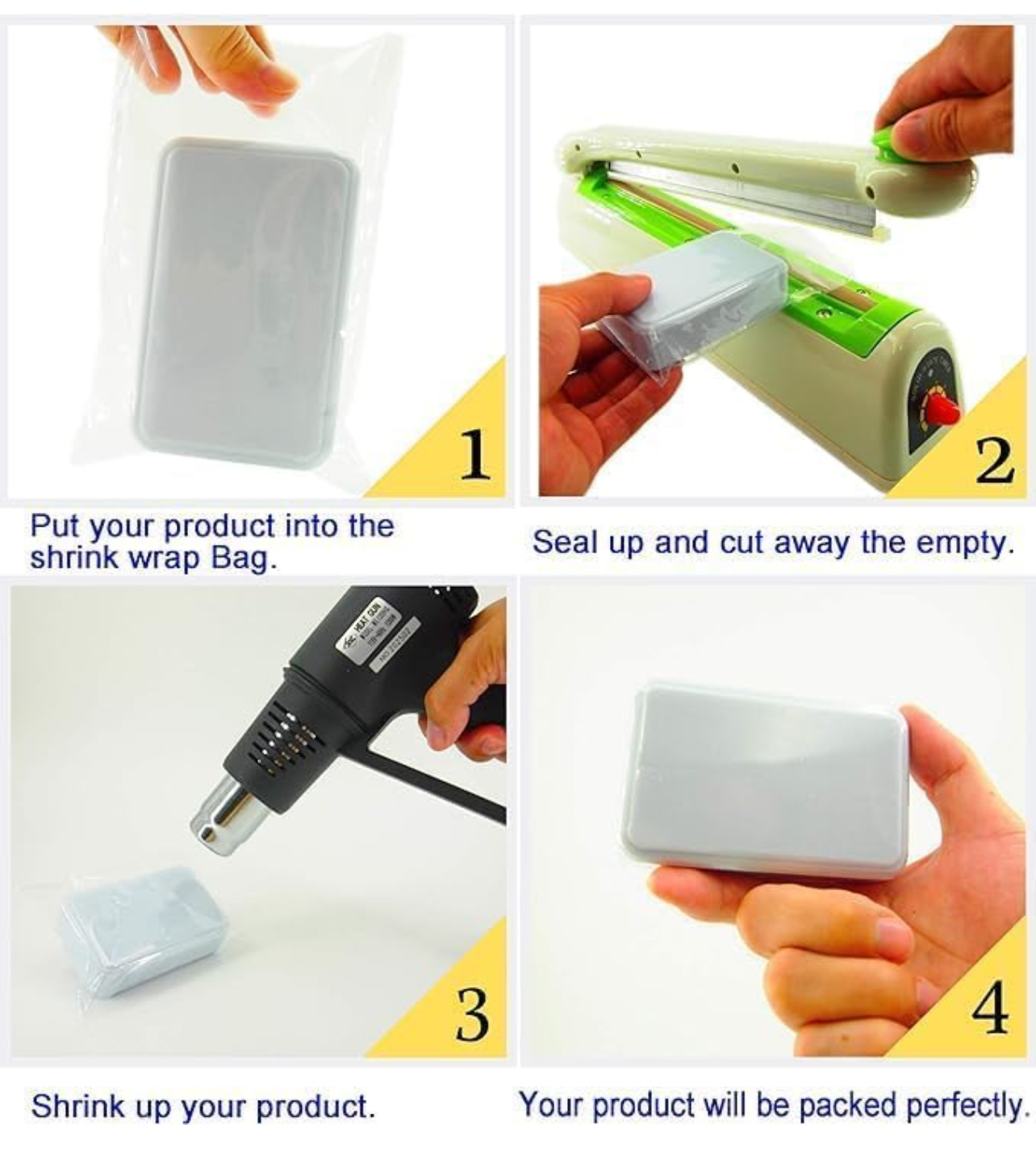 5-Inch or 13cm PVC Heat Shrink Wrap Film Roll (20meters) – Clear Plastic Shrink