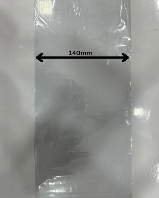 PVC Heat Shrink Wrap Tube Roll, 140mm/5.45Inches x 10 Meters, Clear Transparent