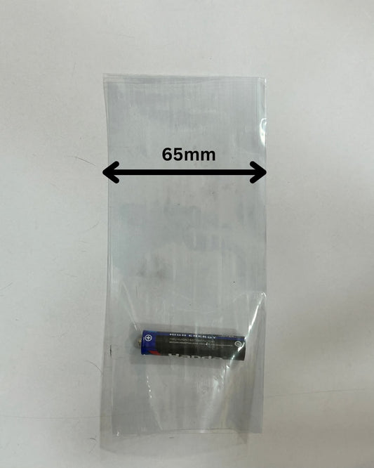 PVC Heat Shrink Wrap Tube Roll, 65mm/2.55Inches x 10 Meters, Clear Transparent