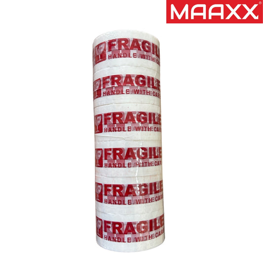 Fragile Handle With Care Tape | Packing Tape | 48mm/2 Inches | Maaxx